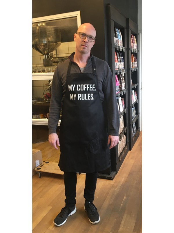 Barista forklæde, 'My Coffee - My rules'
