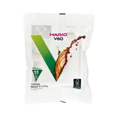 Hario V60 01, 1-2 kops filtre, 100 stk i &aelig;ske - 