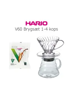 Hario V60 Brygsæt, 1-4 kops - Hario