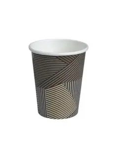 Pap-krus 24 cl. To-Go - 50 stk. - striber - Kaffetilbehør