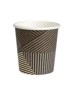 Pap-krus 10 cl. To-Go - 50 stk. - striber - Kaffetilbehør