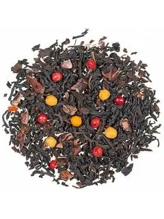 Chili / Chokolade, sort te - 100 g. - Sort te